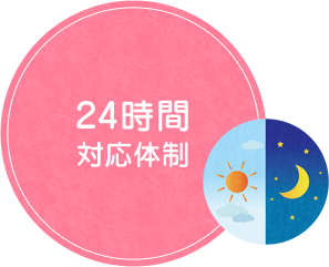 24時間対応体制